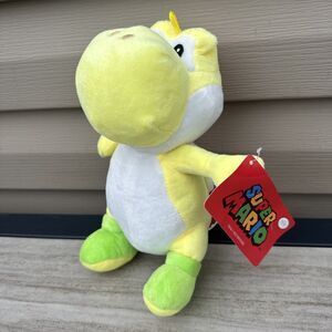 Nintendo YOSHI Super Mario Bros SOFT 9-10" Plush STUFFED ANIMAL Yellow